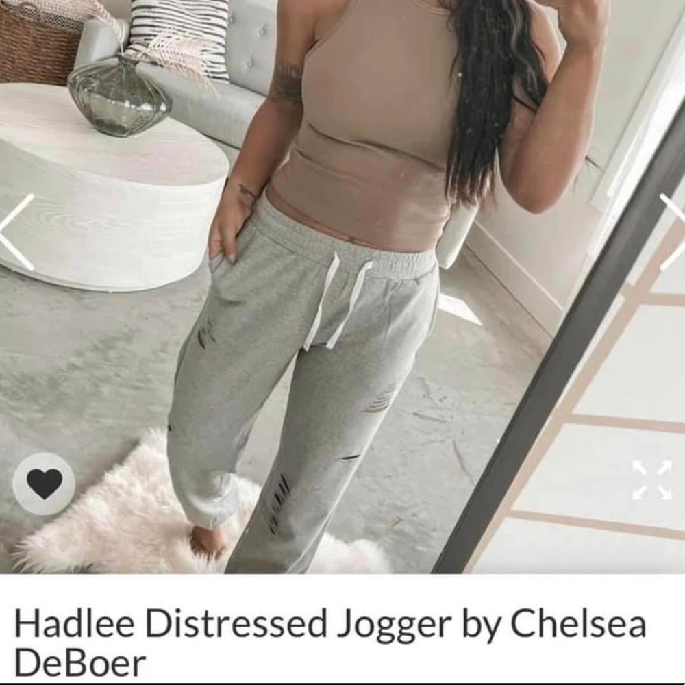 Chelsea DeBoer Distressed Joggers